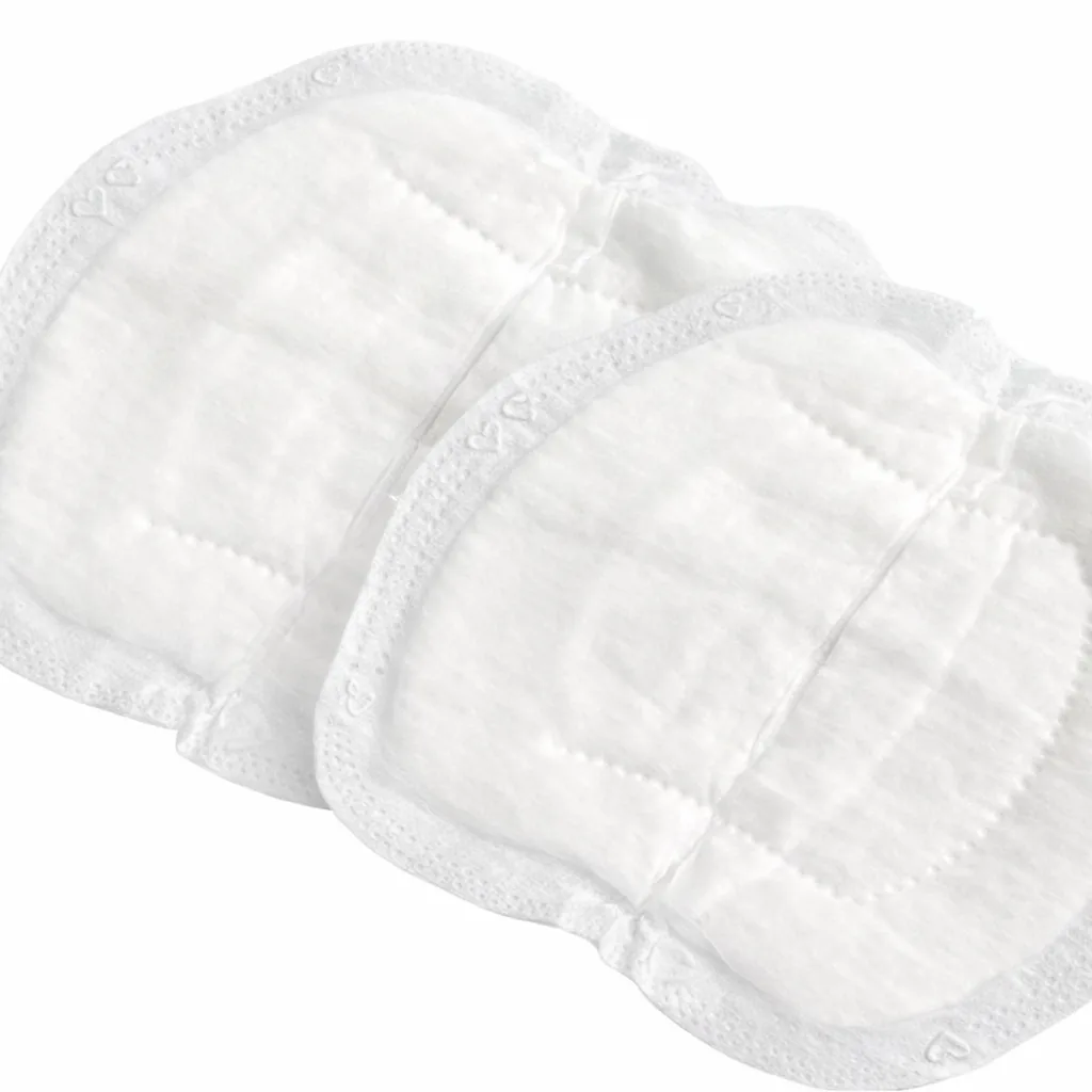 Ultra-thin disposable nursing pads with adhesive strips, individually wrapped