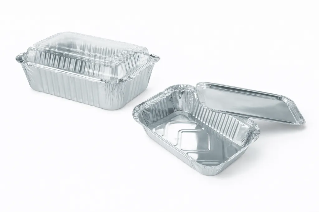 Aluminum foil roll and aluminium foil trays with lids