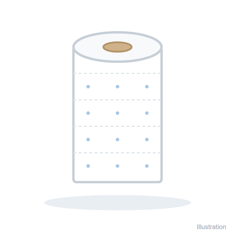 Illustration of Paper Towels for Commercial Washrooms and Kitchens: Multifold and Rolls